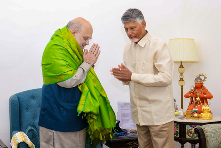 Andhra Pradesh CM to meet Amit Shah, discuss state-related projects Andhra Pradesh CM to meet Amit Shah, discuss state-related projects