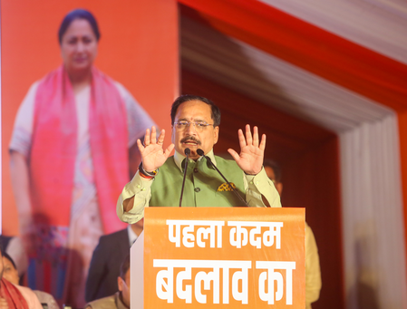 Delhi BJP chief condemns Kejriwal for giving political colour to ED raids in Punjab​