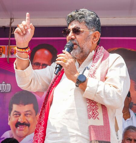 K’taka Cong chief Shivakumar thanks voters, says bypoll results reflect trust in welfare schemes