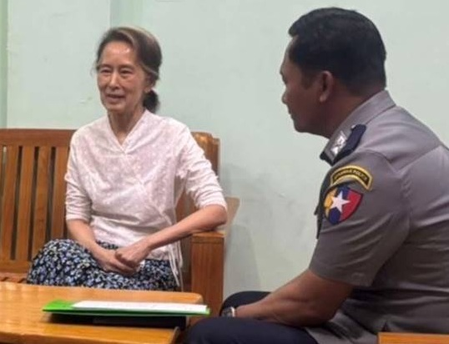 Myanmar leader Aung San Suu Kyi moved from prison to home detention