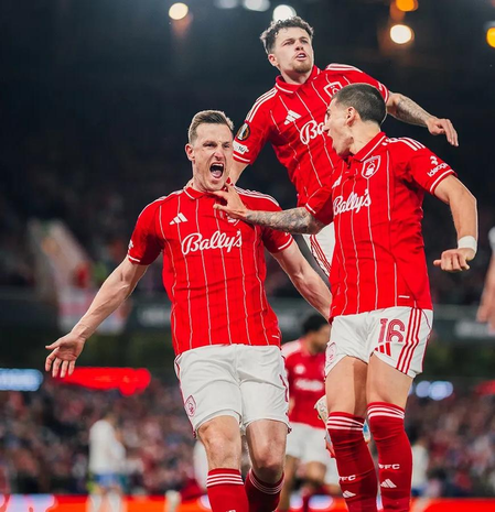 Wood gives Forest first-leg advantage in Europa League SF
