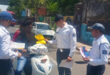 Gujarat Police launches month-long helmet drive, begins checks at govt offices