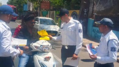 Gujarat Police launches month-long helmet drive, begins checks at govt offices