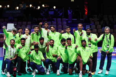 Thomas & Uber Cup: India pack off Chinese Taipei to reach semis, assured of a medal (Ld)