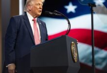 Trump ties Iran action to market resilience