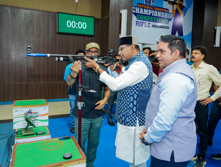 MP Sports Minister pledges talent hunt and Shooting League of India