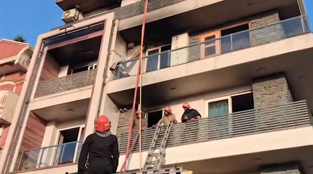 Nine killed after massive fire at four-storey building in Delhi’s Vivek Vihar