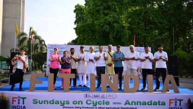Agricultural stakeholders spread message of fitness on 72nd edition of Fit India Sundays on Cycle