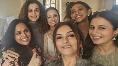 Divya Dutta enjoys a wonderful evening with the ladies: When gals have all the fun