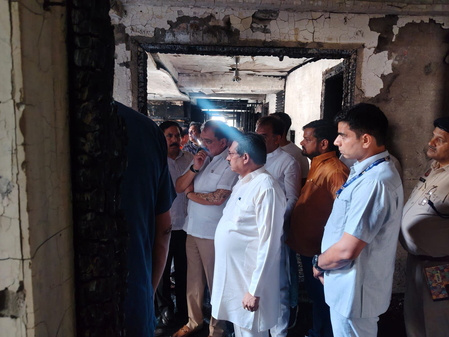 Delhi BJP President Virendra Sachdeva condoles deaths in Vivek Vihar blaze