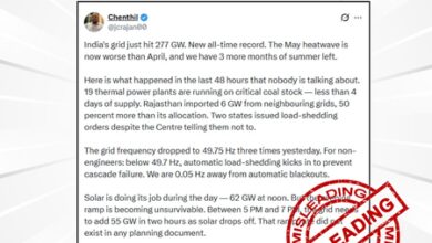 Govt debunks ‘misleading’ power crisis claims, says grid stable and demand fully met