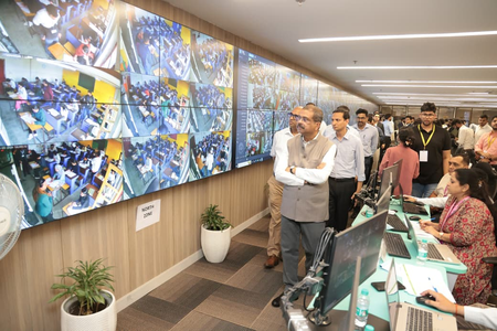 Dharmendra Pradhan assesses NEET UG arrangements during visit to NTA headquarters