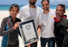 Underwater Tricolour feat enters Guinness records; Bengaluru adventurer part of historic mission