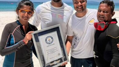 Underwater Tricolour feat enters Guinness records; Bengaluru adventurer part of historic mission