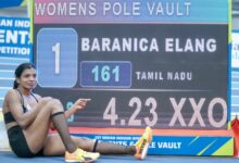 Baranica Elangovan betters national pole vault record in Bhubaneswar