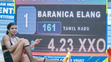 Baranica Elangovan betters national pole vault record in Bhubaneswar