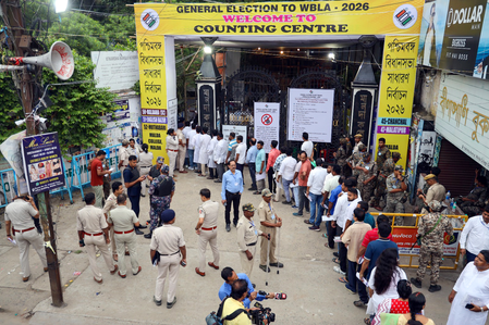 Bengal polls 2026: BJP running ahead of Trinamool after two hours of counting
