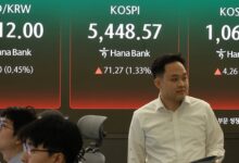 Seoul shares open at fresh record high on eased Middle East tensions