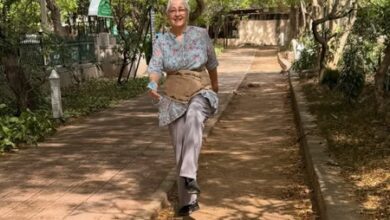 Nafisa Ali is finally able to walk in the park post-surgery