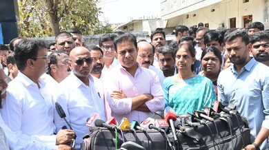 KTR meets BRS leader in jail, accuses Congress government of vindictive politics