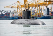Indian submarine INS Sindhukesari arrives in Colombo for operational turnaround