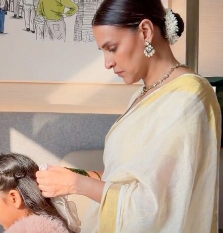 Neha Dhupia spends a rejuvenating weekend doing art therapy with her daughter Mehr
