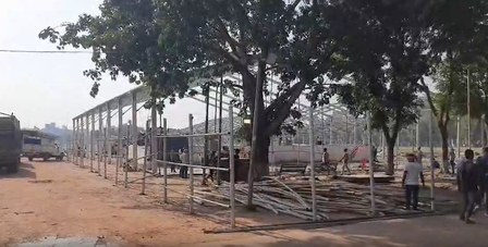 Bihar cabinet expansion on May 7; preparations at Gandhi Maidan in full swing