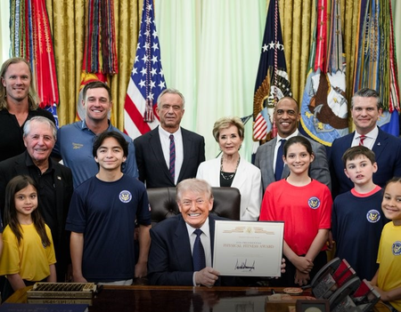 Trump revives Presidential Fitness Test