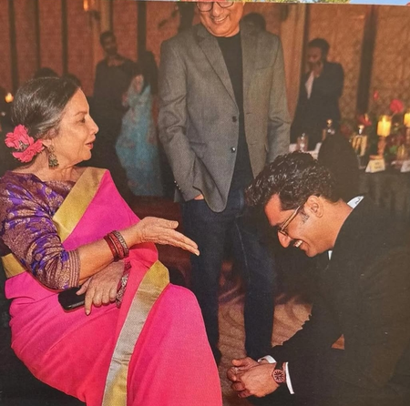 Shabana Azmi shares a throwback pic of Vicky Kaushal blushing while in a conversation with her