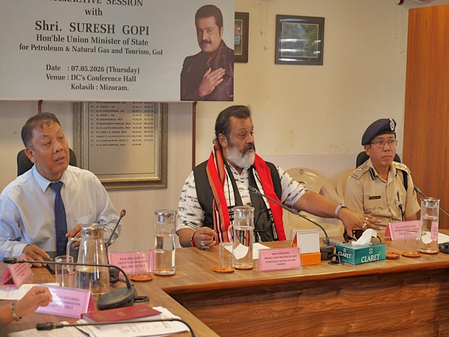 MoS Suresh Gopi calls for global export push for Mizoram’s horticulture, agri products