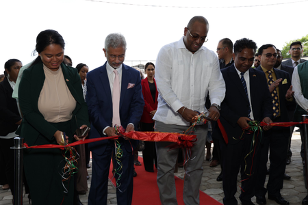 EAM Jaishankar hands over India-assisted fruit processing facility in Suriname