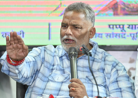 Plea filed in Delhi court seeking FIR against Pappu Yadav over remarks on women