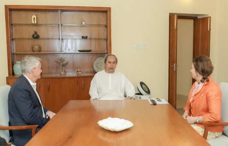 Canadian High Commissioner holds talks with Odisha LoP Naveen Patnaik