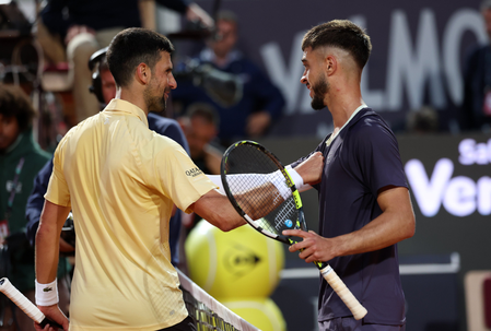Djokovic knocked out of Italian Open by Croatian qualifier Prizmic
