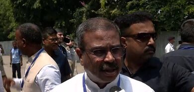 True tribute to Syama Prasad Mukherjee: Dharmendra Pradhan as Suvendu Adhikari set to become BJP’s first Bengal CM