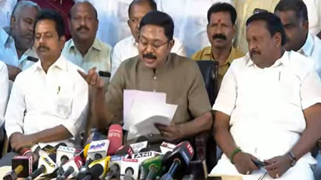 TTV Dhinakaran alleges fake support letter from his MLA; demands probe into ‘horse-trading’ bid by TVK