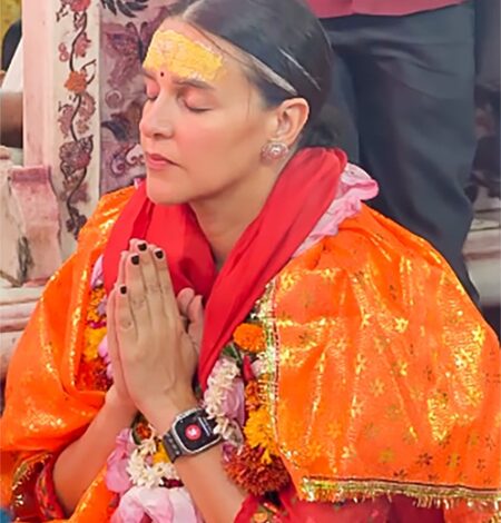 Neha Dhupia shares glimpses from her first visit to Vrindavan