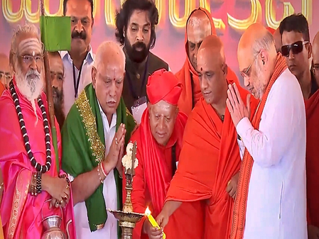 HM Shah hails Yediyurappa’s struggles, calls him architect of BJP’s rise in South India