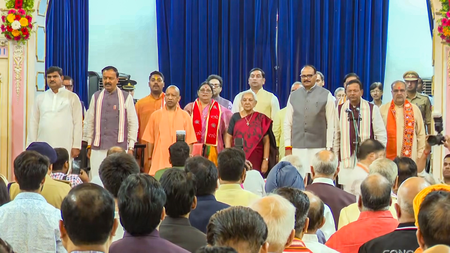 UP Cabinet Expansion: Bhupendra Chaudhary, Manoj Pandey among six sworn in as Ministers