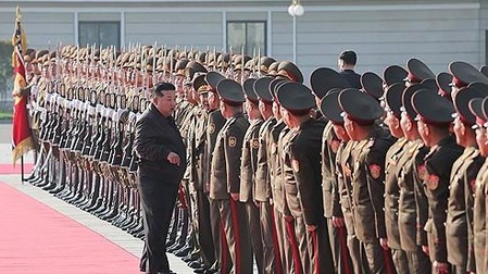 North Korean troops march in Russia’s Victory Day parade for 1st time