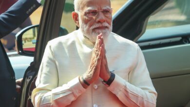 PM Modi visits residence of Andhra CM Chandrababu Naidu, Dy CM Pawan Kalyan in Hyderabad
