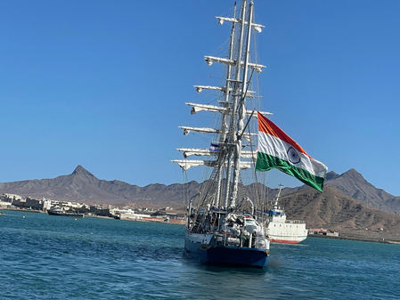 INS Sudarshini’s port call at Mindelo, Cape Verde, marks a key milestone: Ministry INS Sudarshini’s port call at Mindelo, Cape Verde, marks a key milestone: Ministry