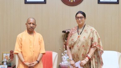 Smriti Irani discusses women empowerment, Amethi projects with CM Yogi Adityanath Smriti Irani discusses women empowerment, Amethi projects with CM Yogi Adityanath