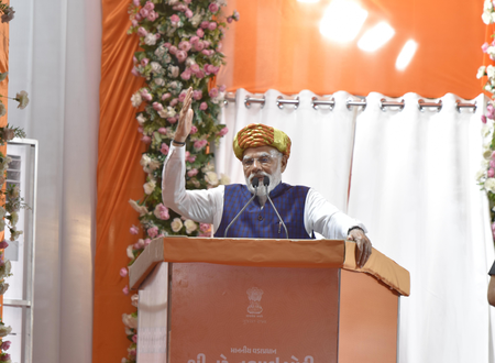 PM Modi highlights Gujarat’s industrial rise, BJP’s electoral dominance in Jamnagar PM Modi highlights Gujarat’s industrial rise, BJP’s electoral dominance in Jamnagar