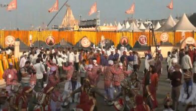 Large crowds gather to welcome PM Modi at Somnath Amrut Mahotsav