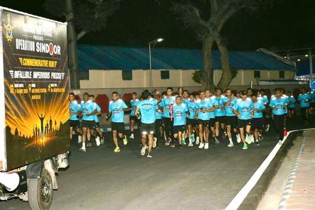 88-hour run by defence personnel pays tribute to Operation Sindoor 88-hour run by defence personnel pays tribute to Operation Sindoor
