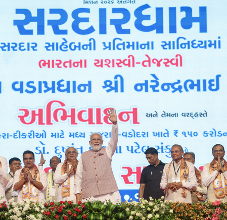 PM Modi highlights NEP changes and Sardardham’s contribution to youth development​