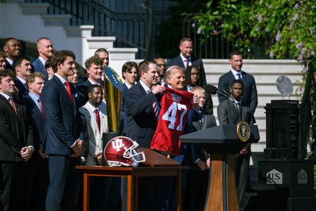White House honors ‘undefeated champion’ Indiana University Hoosiers