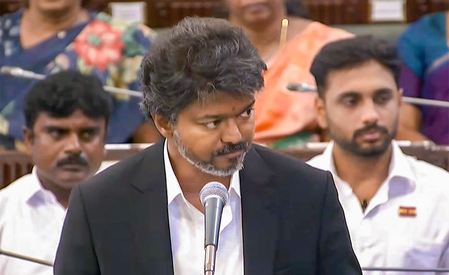 TN Assembly: Vijay wins trust vote with 144 in favour amid AIADMK rift, DMK walkout TN Assembly: Vijay wins trust vote with 144 in favour amid AIADMK rift, DMK walkout