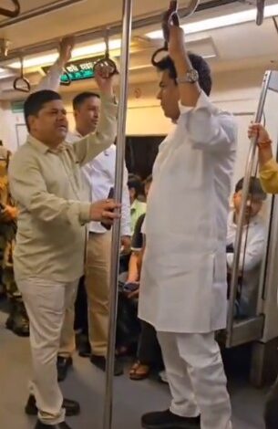 Following PM Modi’s appeal to conserve fuel, Delhi Minister takes metro to work Following PM Modi’s appeal to conserve fuel, Delhi Minister takes metro to work
